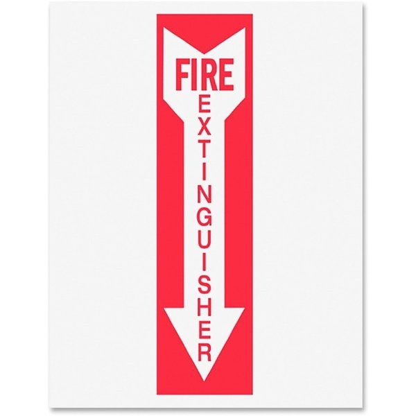 Tarifold Safety Sign Inserts-Fire Extinguisher, 6/PK, Red/White TFIP1949FE